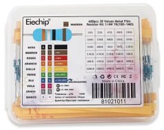 Sada rezistorů 600ks 10Ohm - 1M, 30 hodnot po 20ks