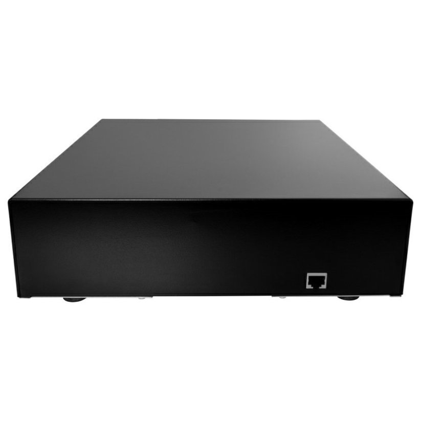 Pokladní zásuvka VIRTUOS mikro EK-300C, černá, s kabelem, kovové držáky bankovek