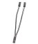 PC MB PIN kabel rozdvojka, 1x samice / 2x samec, 10cm