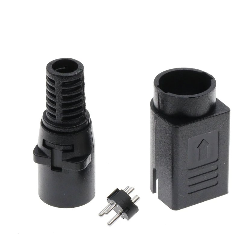 DIN 3Pin Male DC Power konektor, 24V