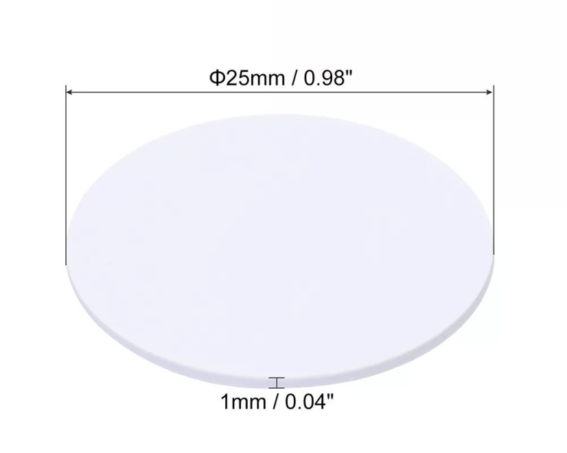 NTAG215 NFC karta mince 25mm 13.56MHz