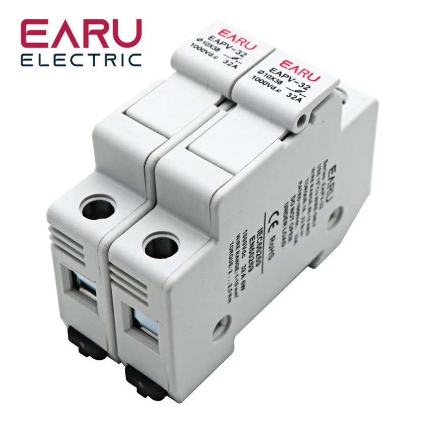 EARU 2P DIN pojistkový odpojovač PV DC 1000V 32A