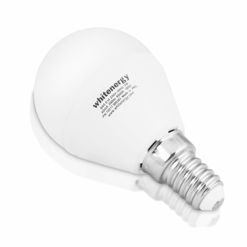 Whitenergy LED žárovka SMD2835 B45 E14 5W bílá mléčná studená