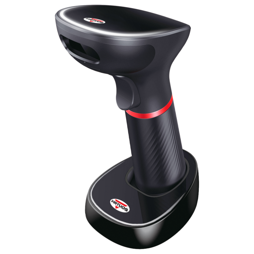Scanner VIRTUOS HW-855A, bezdrátový se základnou USB, černý