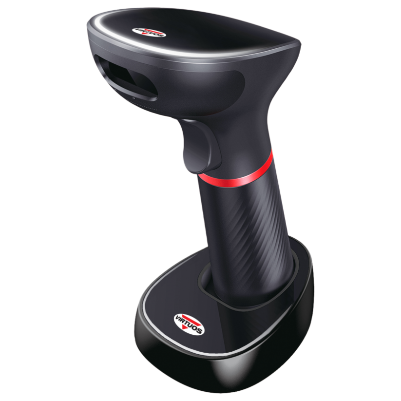 Scanner VIRTUOS HW-855A, bezdrátový se základnou USB, černý