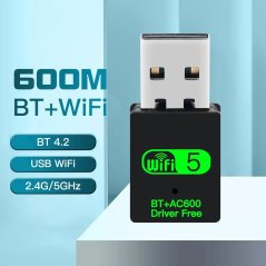 FENVI 600Mbps USB WiFi + Bluetooth adaptér