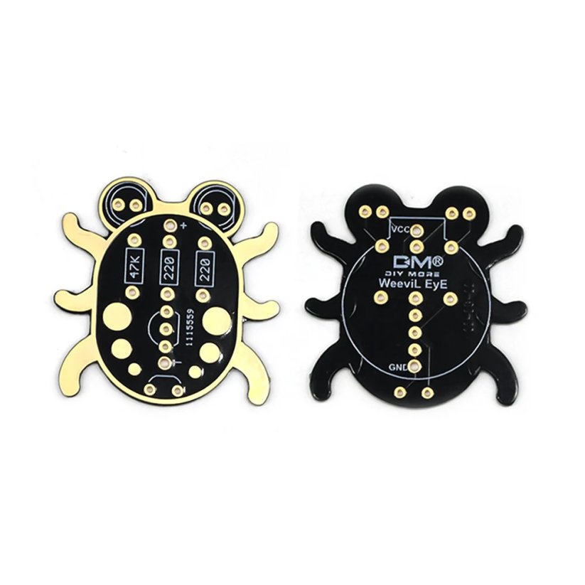 Weevil Eye, stavebnice, DIY sada brouk svítící oči, fialová