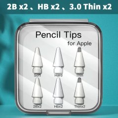 Hroty pro Apple Pencil Pen, 2B, HB, 3.0 Thin x2