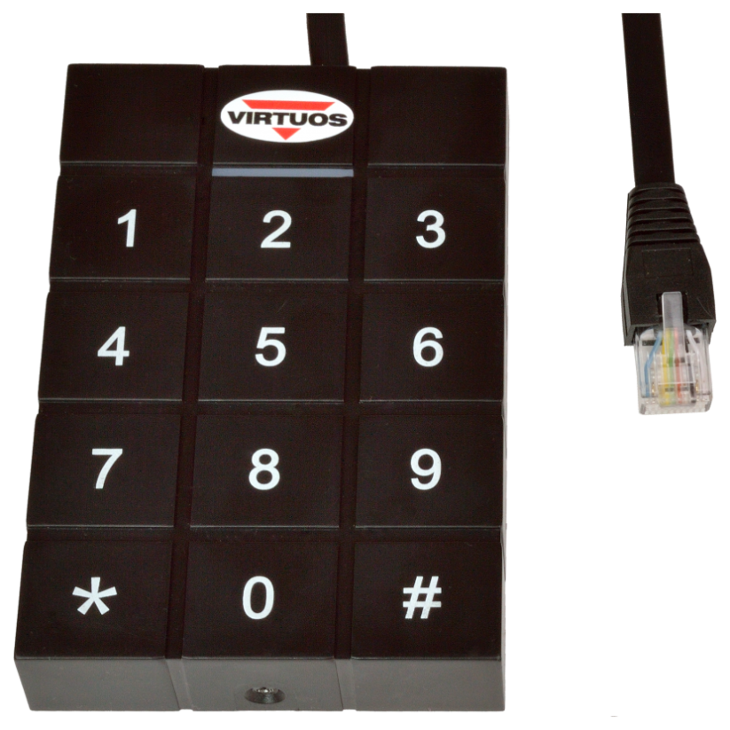 VIRTUOS RFID 125 kHz adaptér s klávesnicí pro pokladní zásuvky 24V