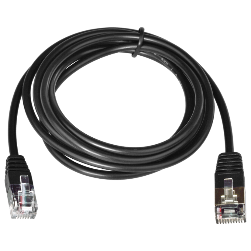 Kabel RJ12 9-12V pro pokladní zásuvku a tiskárnu/pokladnu, 1,1 m, černý