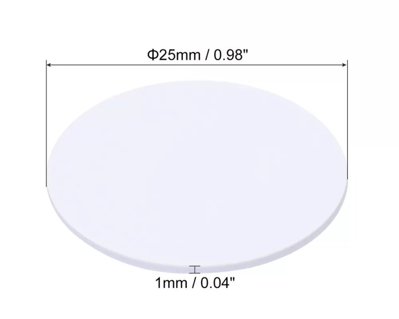 NTAG215 NFC karta mince 25mm 13.56MHz