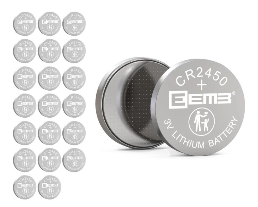EEMB CR2450 baterie 3V 650mAh - plato 20ks