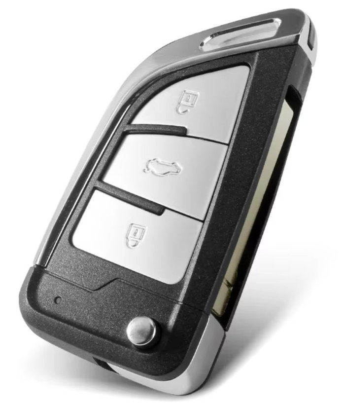 KEYYOU pouzdro klíče VW Škoda, flip, 3 tlačítka, modifikace 2