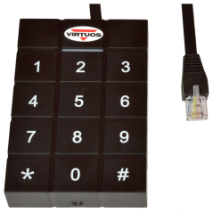 VIRTUOS RFID 125 kHz adaptér s klávesnicí pro pokladní zásuvky 24V