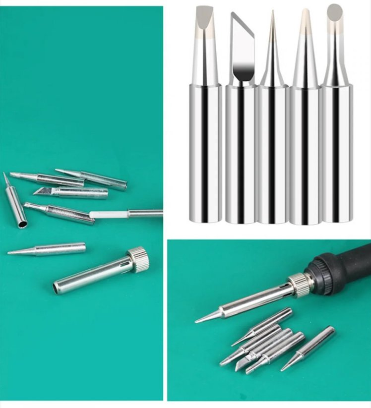 Elektrická PEN páječka 60W, černá, nastavitelná teplota, výměnné hroty, sada