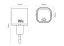 Toocki 20W nabíječka GaN USB C Quick Charge 3.0 s kabelem 1m USB C - USB C, černá