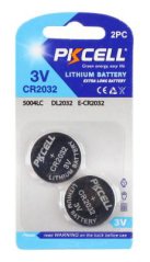 PKCELL CR2032 Lithium baterie, 3V, balení 2ks