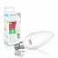 Whitenergy LED žárovka SMD2835 C30 E14 5W bílá mléčná teplá - svíčka
