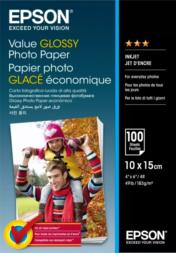 Fotopapír Epson Value Glossy Photo Paper 10x15cm 100 sheet