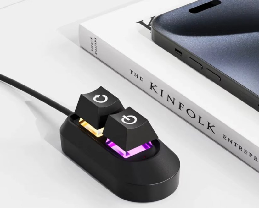 POWER&RESET BUTTONS, externí mechanická tlačítka, zapínací a reset tlačítko pro stolní PC