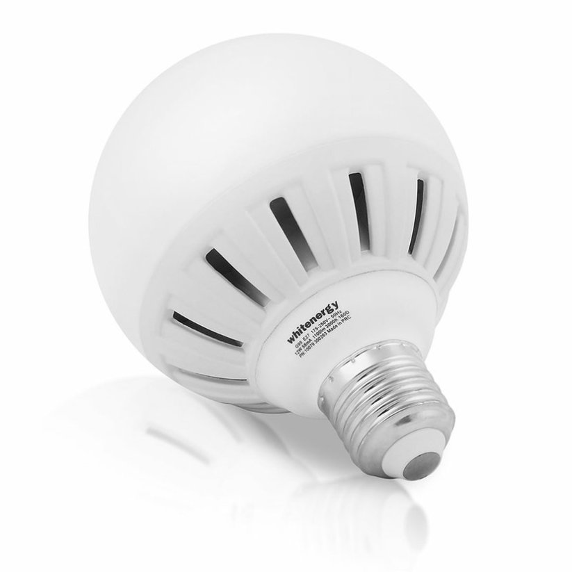 Whitenergy LED žárovka SMD2835 G95 E27 12W bílá mléčná teplá