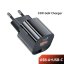 Toocki 33W nabíječka GaN USB C a USB A Quick Charge 3.0, černá