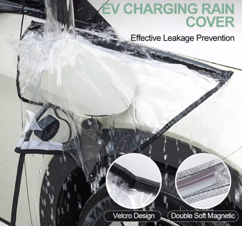 Ochranný kryt portu nabíjení EV, magnetický, černý