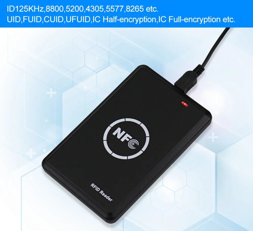 NFC smart card Reader/Writer, RFID, 125KHz, 13.56MHz, USB programmer