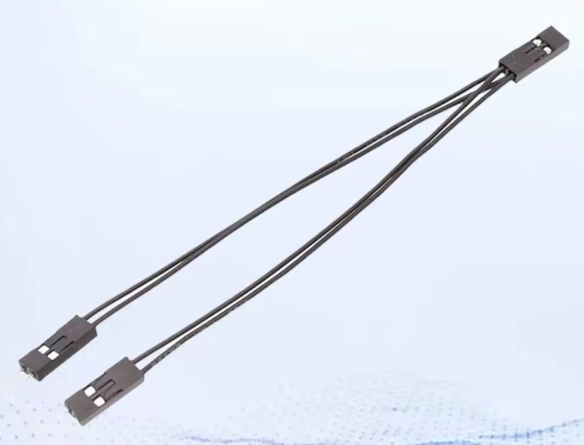 PC MB PIN kabel rozdvojka, 1x samice / 2x samec, 10cm