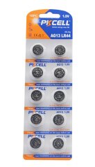 PKCELL LR44 alkalická baterie 1.5V, 10ks, blistr balení