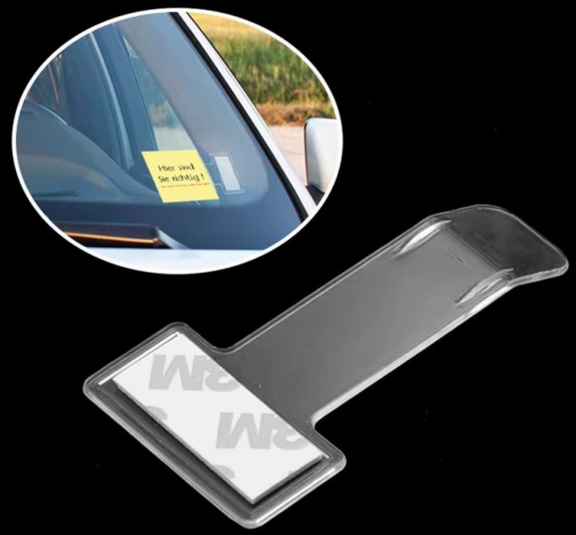 Klip parkovacích lístků na čelní sklo, 2ks