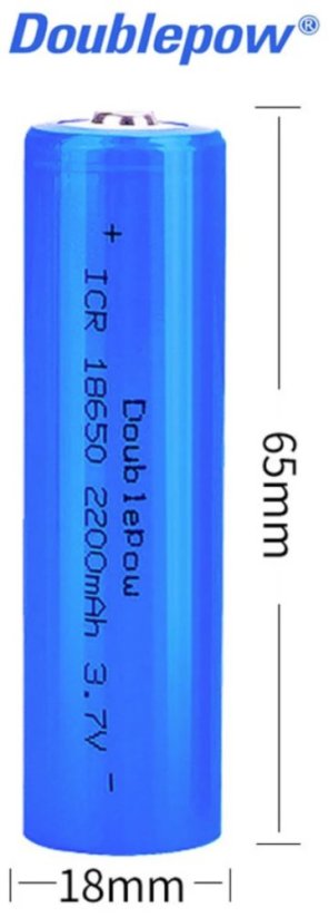 Baterie Doublepow 18650 2200mAh 3.7V 8.14Wh Li-Ion