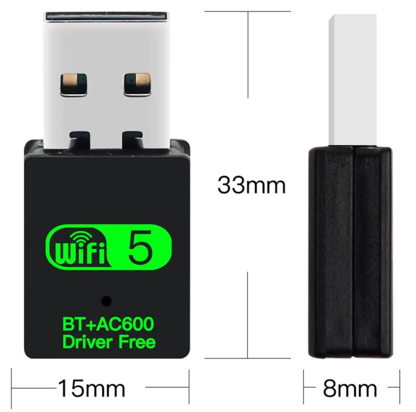 FENVI 600Mbps USB WiFi + Bluetooth adaptér