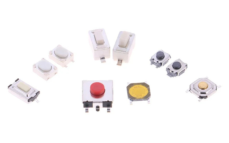 Sada mikrospínačů, 10 druhů, 250ks, box