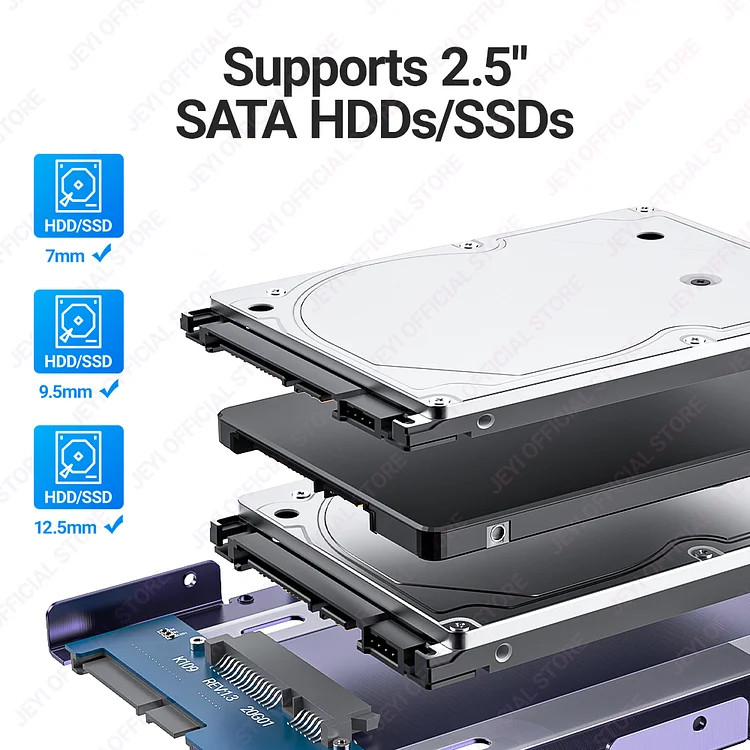 JEYI 2,5" na 3,5" SSD HDD adaptér pevného disku