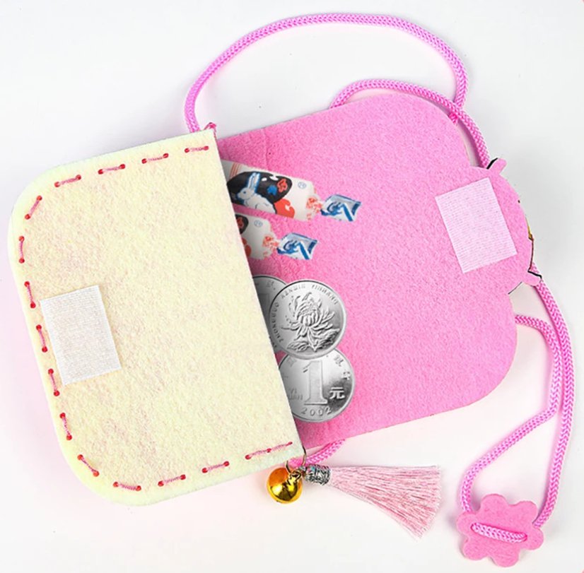 Sobík Crossbody plstěná taška DIY, řemeslná sada pro děti