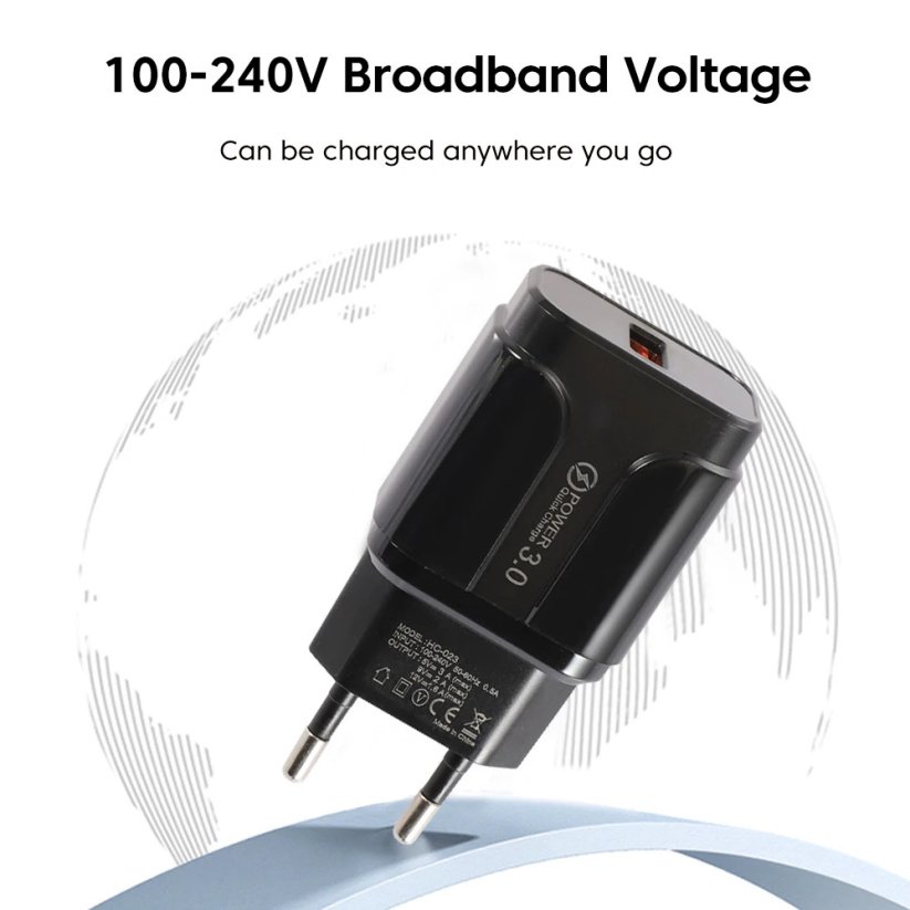 POWER 18W QC 3.0 USB nabíječka 3A