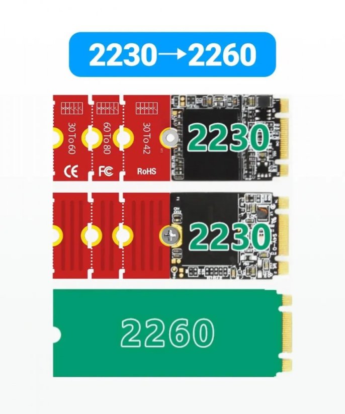 JEYI M.2 SSD NGFF NVMe adaptér rozšíření držáku