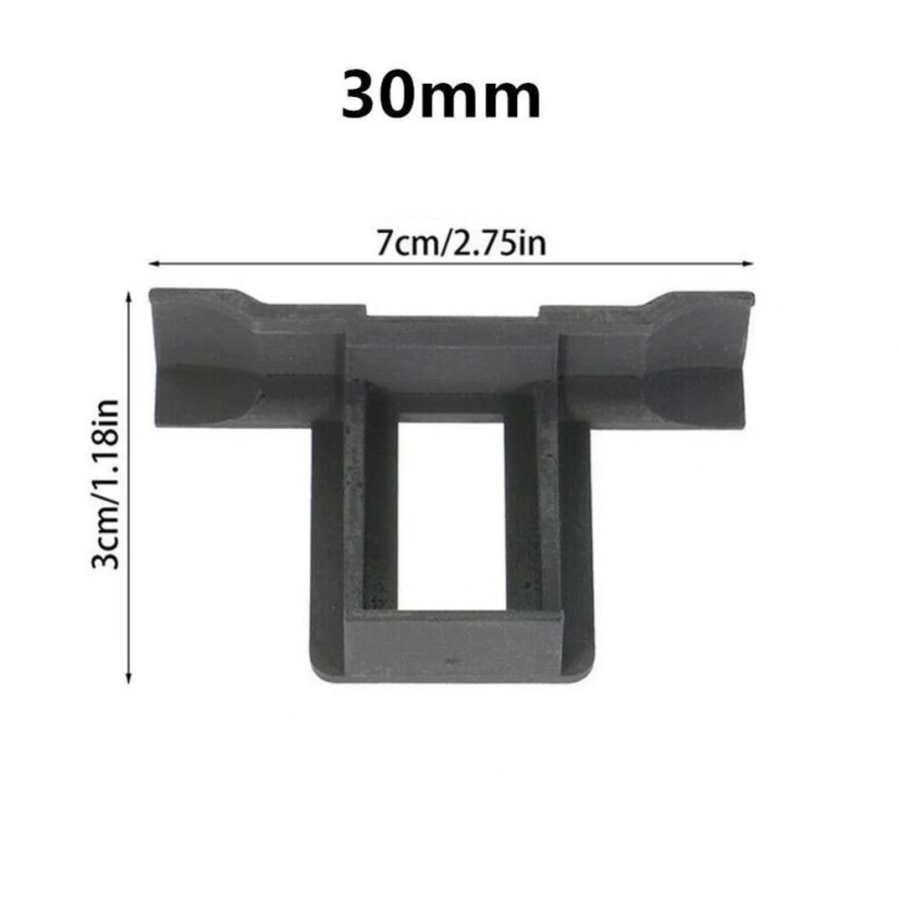 Klip pro odvod vody FV panelů 30mm, plast, černý