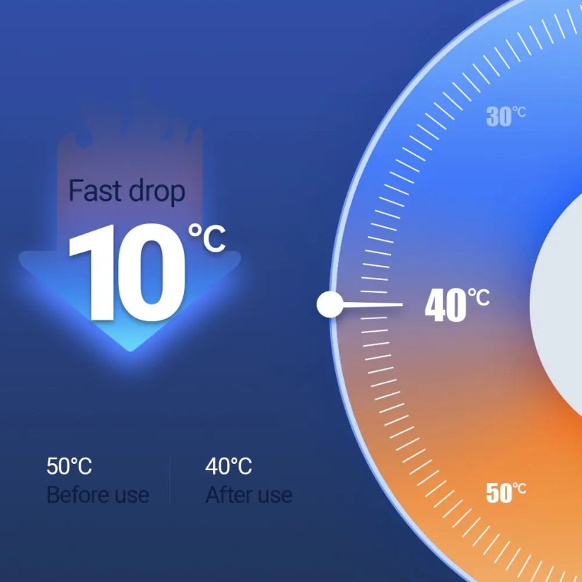 JEYI Grafenový chladič M.2 SSD, NVMe NGFF 2280, 2ks