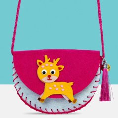 Sobík Crossbody plstěná taška DIY, řemeslná sada pro děti