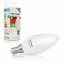 Whitenergy LED žárovka SMD2835 C37 E14 3W bílá mléčná studená - svíčka