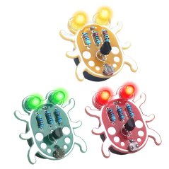 Weevil Eye, stavebnice, DIY sada brouk svítící oči, červená