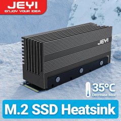 JEYI M.2 2280 SSD chladič, vysoce výkonný hliníkový konvekční chladič