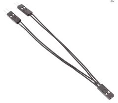 PC MB PIN kabel rozdvojka, 1x samice / 2x samec, 10cm