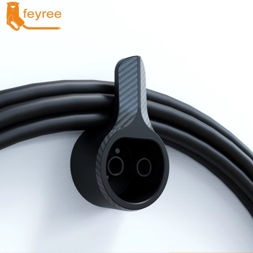 Feyree EV Dock Type 2, nástěnný držák kabelu, černý