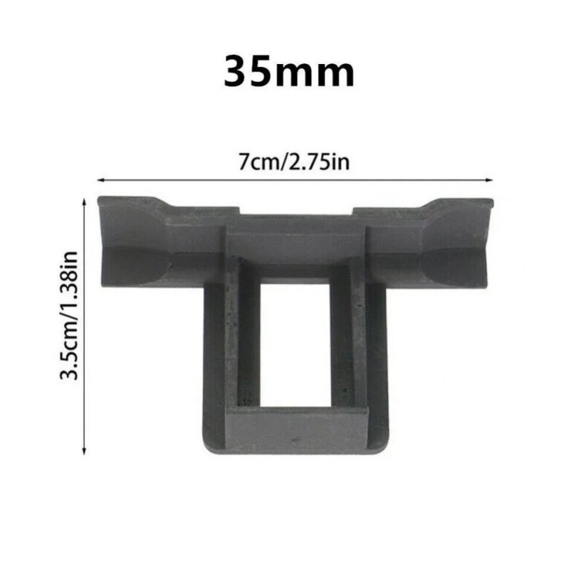 Klip pro odvod vody FV panelů 35mm, plast, černý