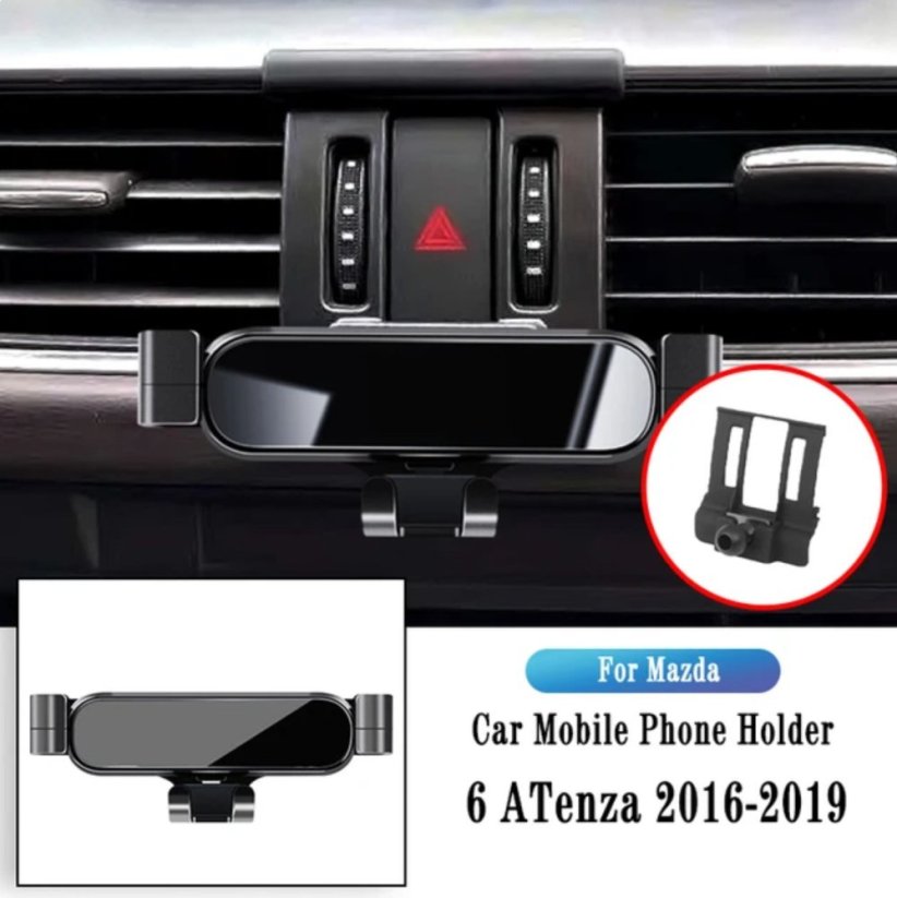 Mazda 6 2016-2019 (GJ) držák telefonu, komplet, černý