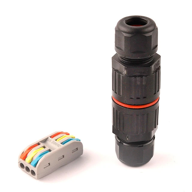 Spojka kabelu IP68, voděodolná, 3-3 spojka, přímá