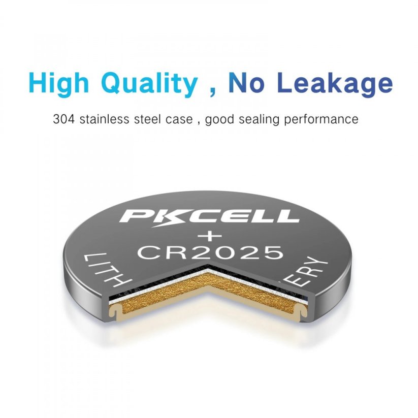 PKCELL CR2025 Lithium baterie, 3V